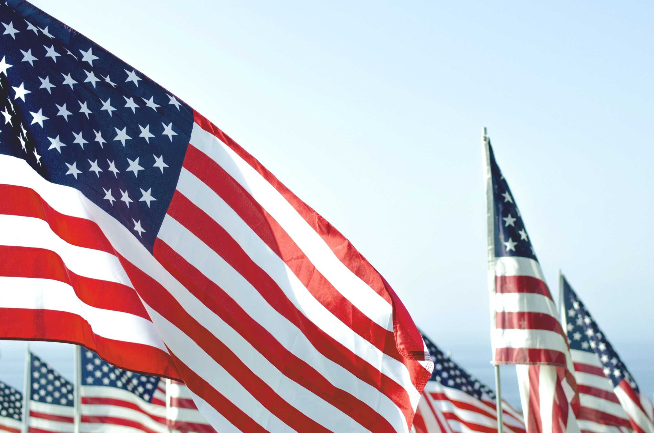 United States flags